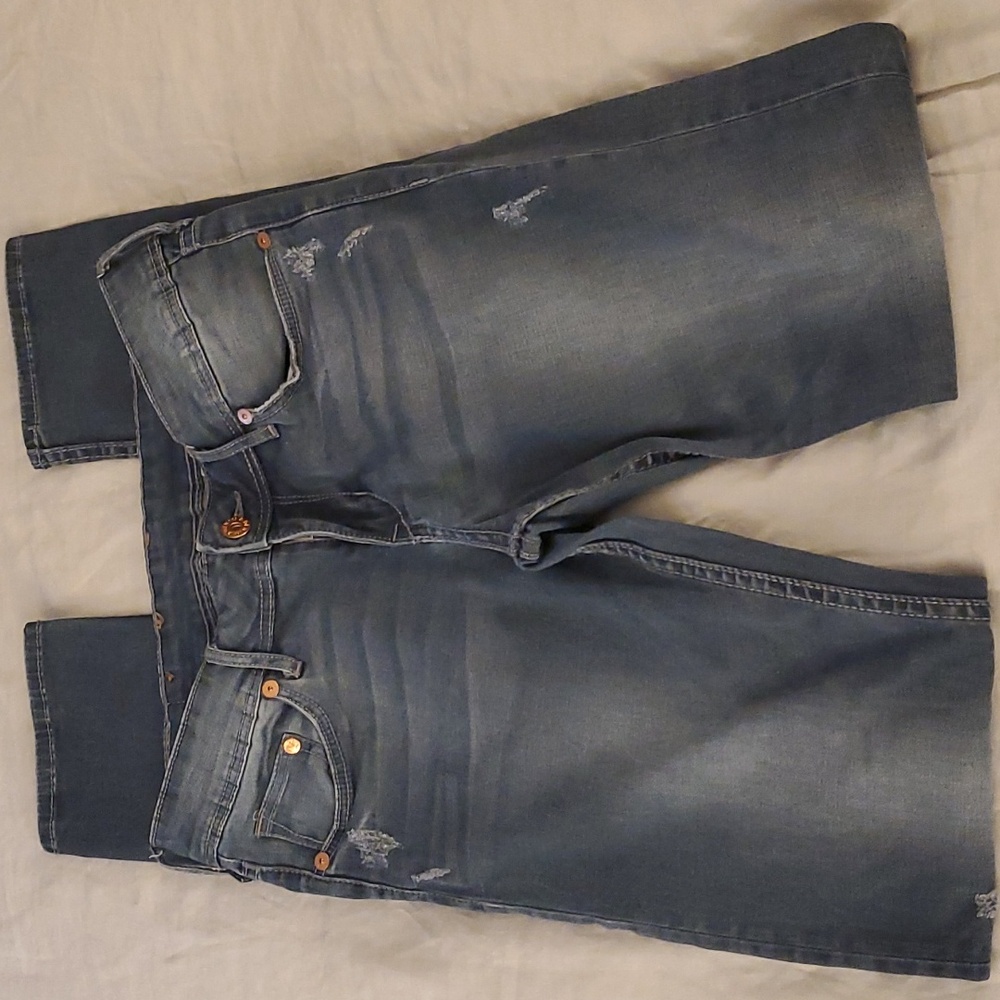 &Denim stretch skinny jeans, size 26